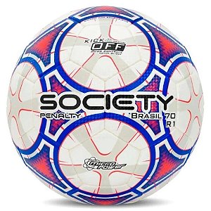 Bola Penalty Society Brasil 70 R1 XXIII Branco Azul Vermelho