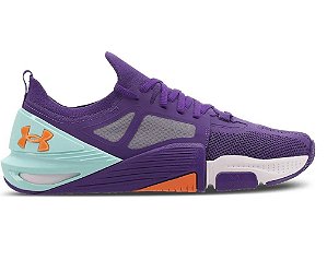 Tenis Under Armour Tribase Cross 2 Roxo Verde Laranja