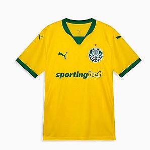 Camisa Puma Palmeiras III 25/26 Torcedor Masculino Amarelo verde