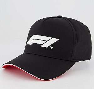 Boné Puma F1 BB Preto e Vermelho