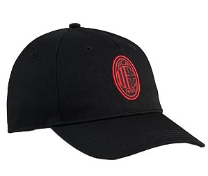 Bone Puma Milan ACM For All Time Preto e Vermelho