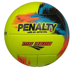 BOLA VÔLEI MG 3600 PENALTY XXV Amarelo Laranja Azul