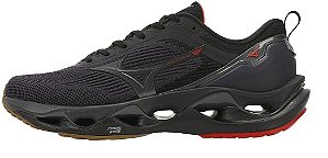 Tenis Mizuno Wave Stratos 3 Masculino Azul Vermelho