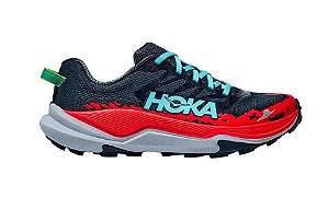 Tenis Hoka Torrent 4 Masculino Azul Vermelho