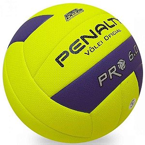 Bola Vôlei Penalty VP 5000 - Amarelo/Roxo/Preto - Bola Vôlei