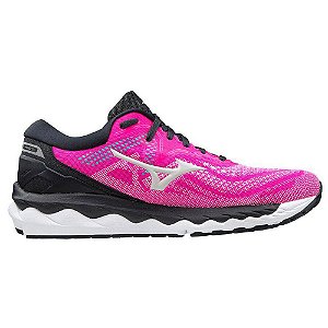 Tênis Mizuno Wave Sky 4 Feminino - Rosa e Preto