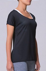 CAMISETA FITNESS 20860 - SELENE - PRETO