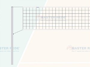 Rede Vôlei 2 Lonas Sintética VS2