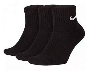 Kit Meia Nike Cano Curto  Everyday Cushion Pacote C/ 3 Pares