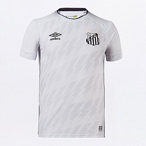Camisa Santos I 21/22 s/n° Torcedor Umbro Masculina - Branco+Preto