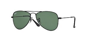 RAY-BAN JR AVIATOR RJ9506S-50-201/71 PRETO/VERDE