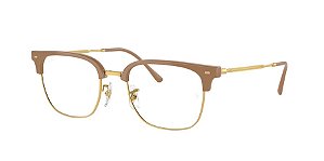 Ray-Ban New Clubmaster RX7216-51-8342 Bege sobre Ouro