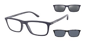 Emporio Armani  EA4160-55-50881W Azul fosco +2Clip-On