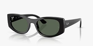 Oculos de Sol Ray-Ban Nowness B4446L-54-667771 Preto Lente Verde total