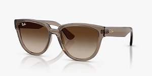 Óculos de sol Ray-Ban RB4463L-56-673713 Caramelo translúcido lentes Marrom degradê