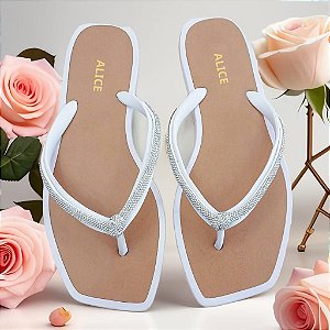 Chinelo Personalizado com Nome e Strass Cristal