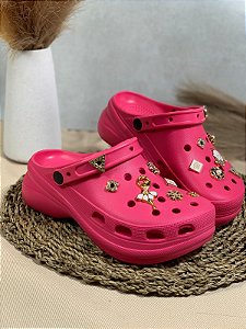 Babuche de EVA Com Bottons Leve Macio e Confortável Pink