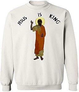 Moletom Kanye West Jesus Is King Crewneck White Branco