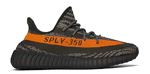 Tênis Yeezy Boost 350 V2 True Form Cinza Laranja Unissex - Loja Dopamina