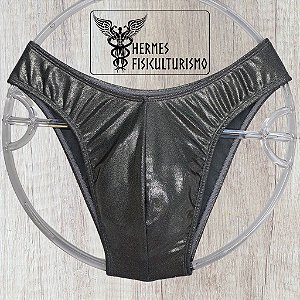 Sunga Bodybuilder Grafite Brilhante - Corte IFBB
