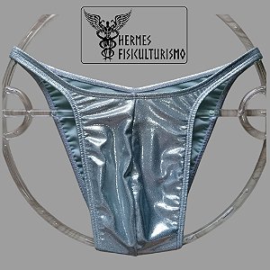 Sunga Bodybuilder Prata Brilhante - Corte Pró