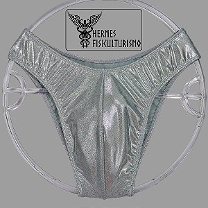 Sunga Bodybuilder Prata Brilhante - Corte IFBB