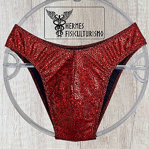 Sunga Bodybuilder Rubi Escama Réptil - Corte IFBB