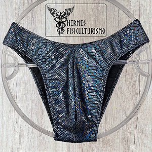 Sunga Bodybuilder Chumbo Escama Cobra - Corte IFBB