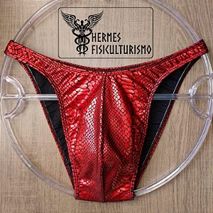 Sunga Bodybuilder Rubi Escama Cobra - Corte Tradicional