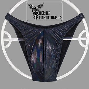 Sunga Bodybuilder Preta Camaleão - Corte Tradicional