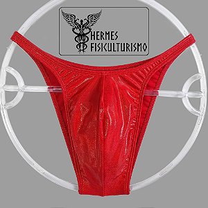 Sunga Bodybuilder Vermelha Camaleão - Corte Pró