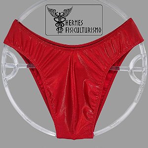 Sunga Bodybuilder Vermelha Camaleão - Corte IFBB