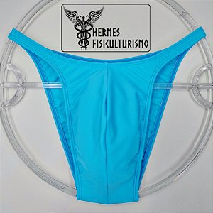 Sunga Bodybuilder Azul Bebê em Lycra - Corte Pró