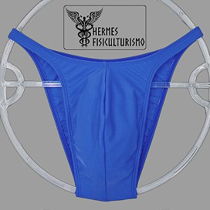 Sunga Bodybuilder Azul Real em Lycra - Corte Pró