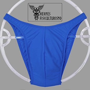 Sunga Bodybuilder Azul Real em Lycra - Corte Tradicional