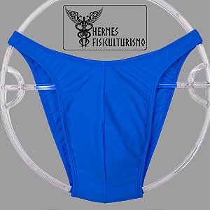 Sunga Bodybuilder Azul Real em Lycra - Corte Tradicional