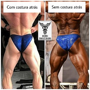 Sunga Bodybuilder Preta em Lycra - Corte Pró