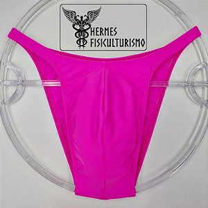 Sunga Bodybuilder Rosa em Lycra - Corte Pró