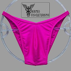 Sunga Bodybuilder Rosa em Lycra - Corte Tradicional