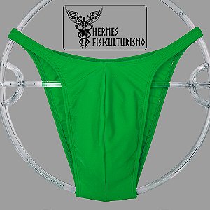 Sunga Bodybuilder Verde em Lycra - Corte Pró