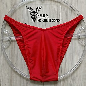 Sunga Bodybuilder Vermelha em Lycra - Corte Tradicional