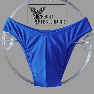 Sunga Bodybuilder Azul Real em Lycra - Corte IFBB