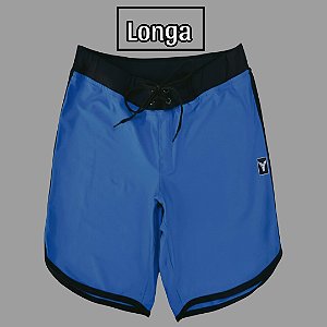 Bermuda Men's Physique Longa Azul Índigo