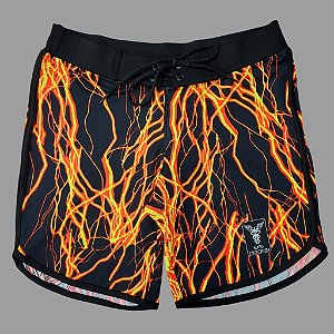 Bermuda Men's Physique Curta Thunder Laranja Neon