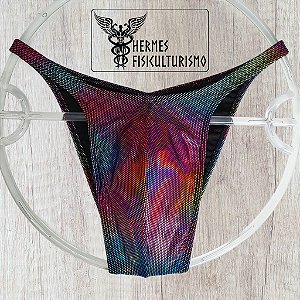 Sunga Bodybuilder Rainbow Holográfica - Corte Pró