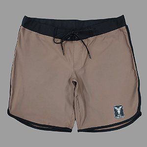 Bermuda Men's Physique Longa Café com Preto