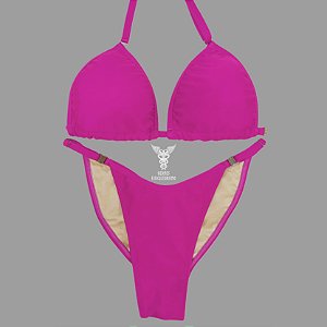Biquíni Fit Model NPC – Rosa em Lycra