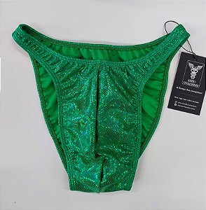 Sunga Bodybuilder – Tradicional – GG – Verde Holográfica – Sem costura