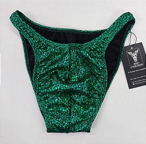 Sunga Bodybuilder – Tradicional – GG – Esmeralda Réptil – Sem costura