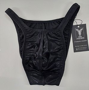 Sunga Bodybuilder – Pró – GG – Preta Brilhante – Com costura